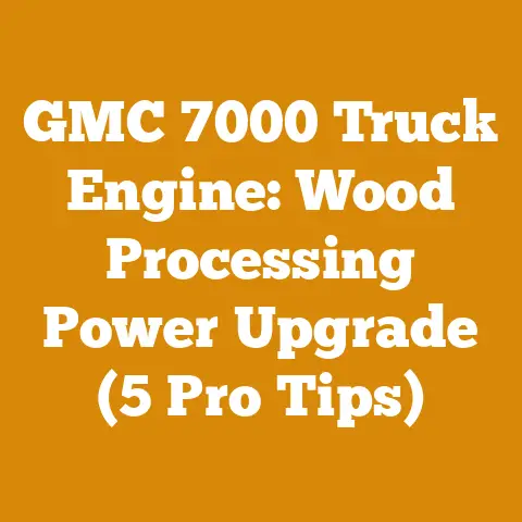 GMC 7000 Truck Engine: Wood Processing Power Upgrade (5 Pro Tips)