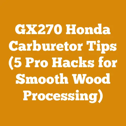 GX270 Honda Carburetor Tips (5 Pro Hacks for Smooth Wood Processing)
