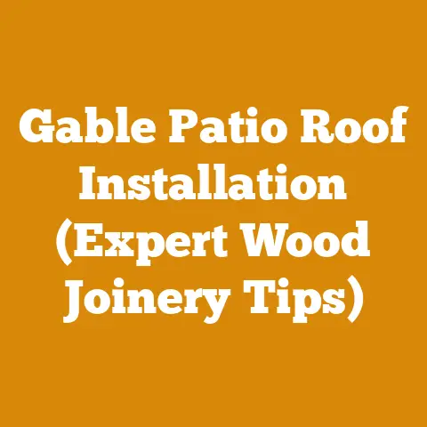 Gable Patio Roof Installation (Expert Wood Joinery Tips)