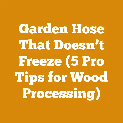 Garden Hose That Doesn’t Freeze (5 Pro Tips for Wood Processing)