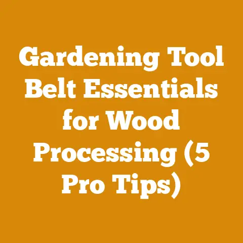 Gardening Tool Belt Essentials for Wood Processing (5 Pro Tips)