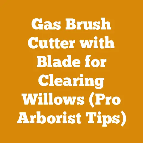Gas Brush Cutter with Blade for Clearing Willows (Pro Arborist Tips)