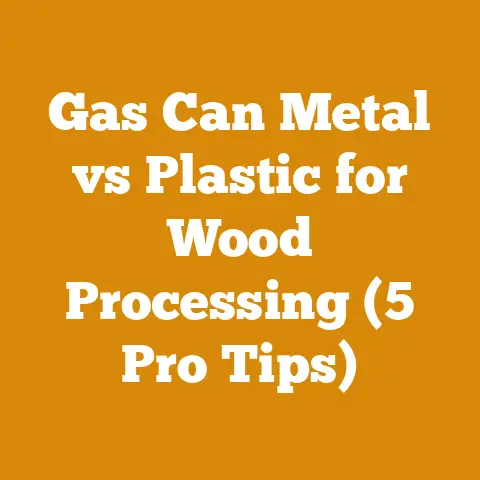 Gas Can Metal vs Plastic for Wood Processing (5 Pro Tips)