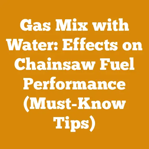 Gas Mix with Water: Effects on Chainsaw Fuel Performance (Must-Know Tips)