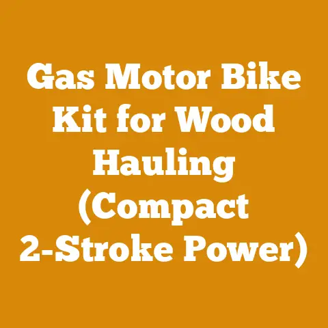 Gas Motor Bike Kit for Wood Hauling (Compact 2-Stroke Power)