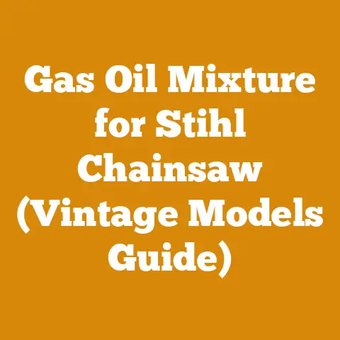 Gas Oil Mixture for Stihl Chainsaw (Vintage Models Guide)