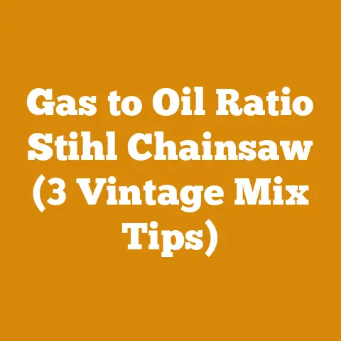 Gas to Oil Ratio Stihl Chainsaw (3 Vintage Mix Tips)
