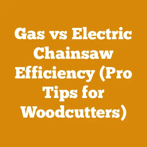 Gas vs Electric Chainsaw Efficiency (Pro Tips for Woodcutters)