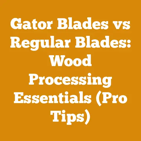 Gator Blades vs Regular Blades: Wood Processing Essentials (Pro Tips)