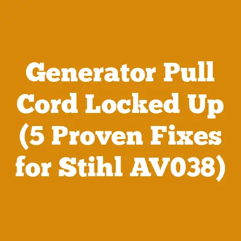 Generator Pull Cord Locked Up (5 Proven Fixes for Stihl AV038)