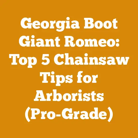 Georgia Boot Giant Romeo: Top 5 Chainsaw Tips for Arborists (Pro-Grade)