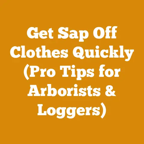 Get Sap Off Clothes Quickly (Pro Tips for Arborists & Loggers)