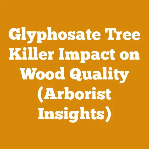 Glyphosate Tree Killer Impact on Wood Quality (Arborist Insights)