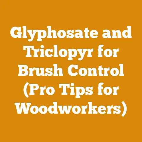 Glyphosate and Triclopyr for Brush Control (Pro Tips for Woodworkers)