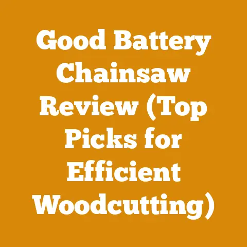 Good Battery Chainsaw Review (Top Picks for Efficient Woodcutting)