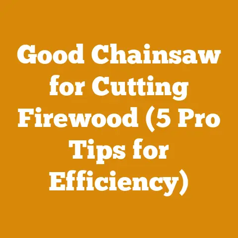Good Chainsaw for Cutting Firewood (5 Pro Tips for Efficiency)