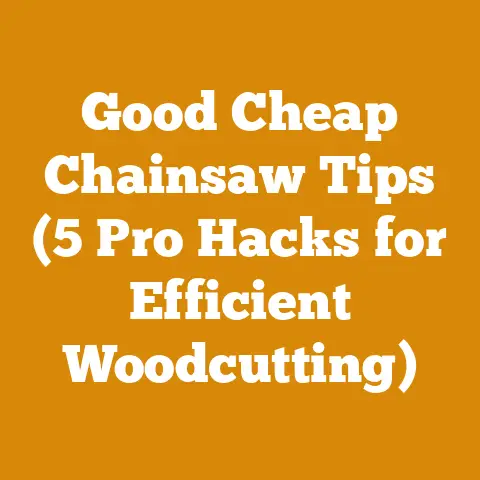 Good Cheap Chainsaw Tips (5 Pro Hacks for Efficient Woodcutting)