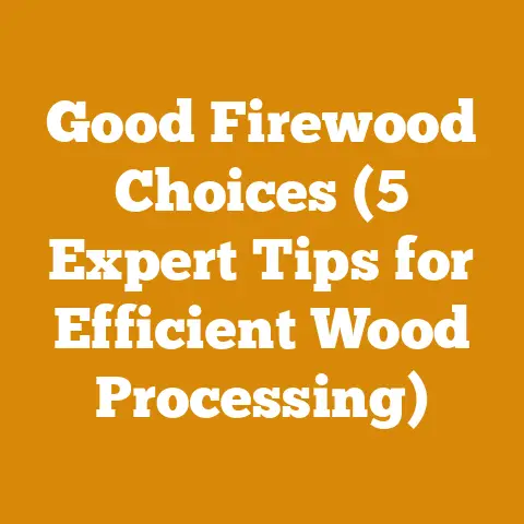 Good Firewood Choices (5 Expert Tips for Efficient Wood Processing)