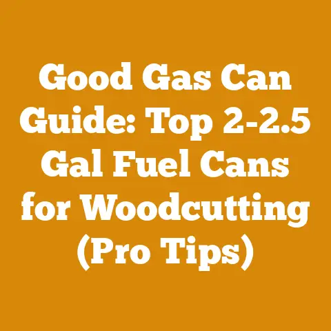Good Gas Can Guide: Top 2-2.5 Gal Fuel Cans for Woodcutting (Pro Tips)