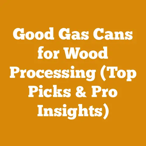 Good Gas Cans for Wood Processing (Top Picks & Pro Insights)