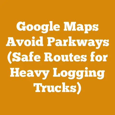 Google Maps Avoid Parkways (Safe Routes for Heavy Logging Trucks)