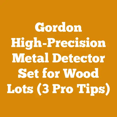 Gordon High-Precision Metal Detector Set for Wood Lots (3 Pro Tips)
