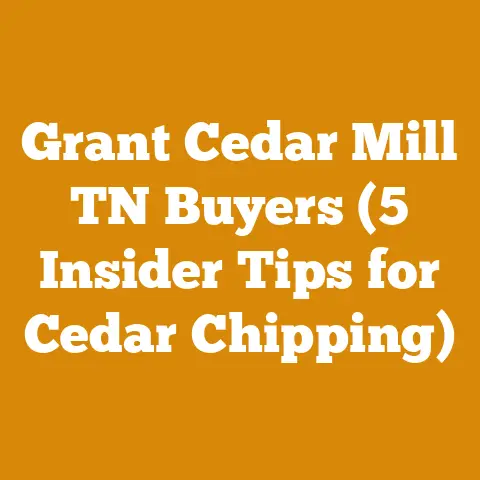 Grant Cedar Mill TN Buyers (5 Insider Tips for Cedar Chipping)