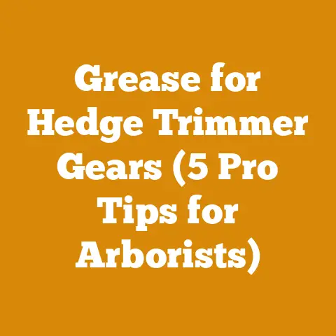 Grease for Hedge Trimmer Gears (5 Pro Tips for Arborists)