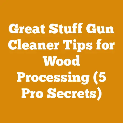 Great Stuff Gun Cleaner Tips for Wood Processing (5 Pro Secrets)