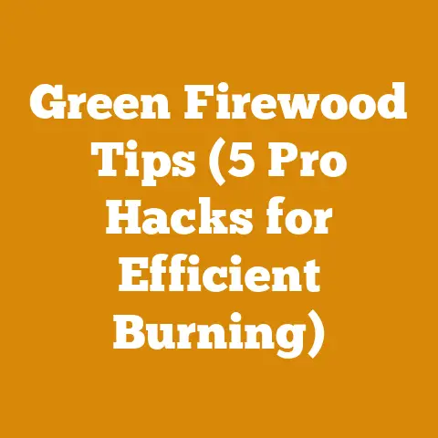 Green Firewood Tips (5 Pro Hacks for Efficient Burning)
