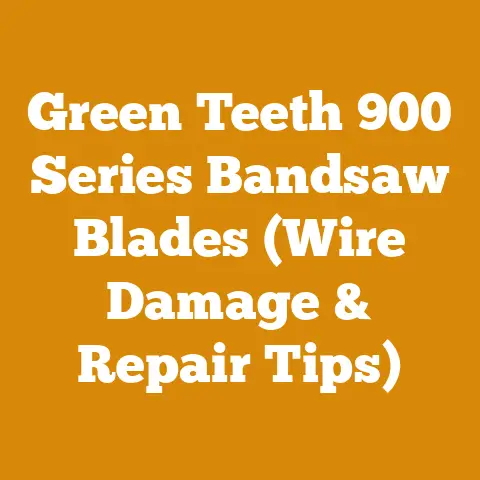 Green Teeth 900 Series Bandsaw Blades (Wire Damage & Repair Tips)