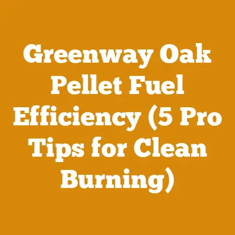 Greenway Oak Pellet Fuel Efficiency (5 Pro Tips for Clean Burning)