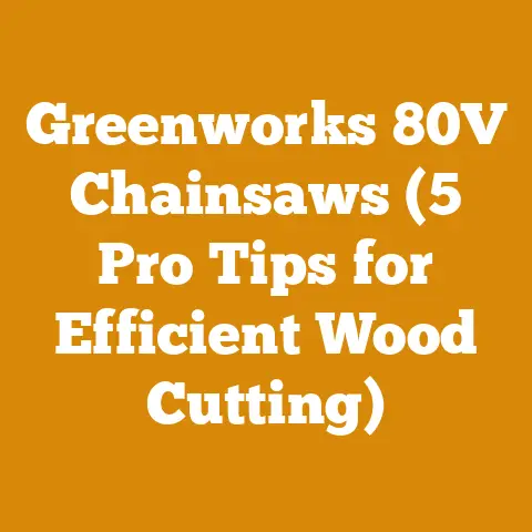 Greenworks 80V Chainsaws (5 Pro Tips for Efficient Wood Cutting)