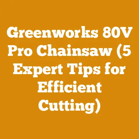 Greenworks 80V Pro Chainsaw (5 Expert Tips for Efficient Cutting)