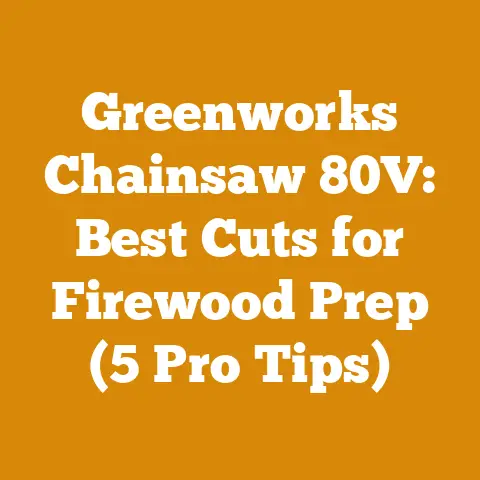 Greenworks Chainsaw 80V: Best Cuts for Firewood Prep (5 Pro Tips)