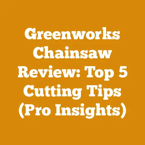 Greenworks Chainsaw Review: Top 5 Cutting Tips (Pro Insights)