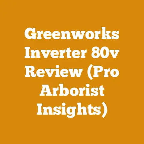 Greenworks Inverter 80v Review (Pro Arborist Insights)