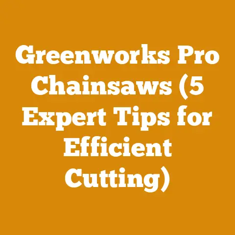 Greenworks Pro Chainsaws (5 Expert Tips for Efficient Cutting)
