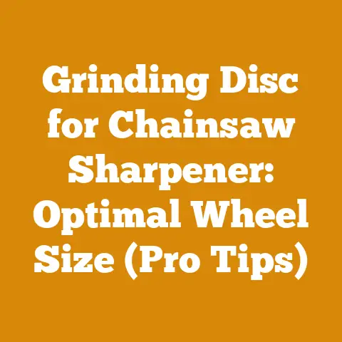 Grinding Disc for Chainsaw Sharpener: Optimal Wheel Size (Pro Tips)