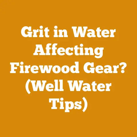 Grit in Water Affecting Firewood Gear? (Well Water Tips)