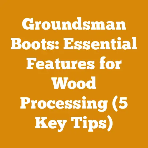Groundsman Boots: Essential Features for Wood Processing (5 Key Tips)