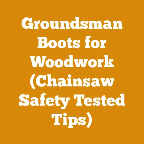 Groundsman Boots for Woodwork (Chainsaw Safety Tested Tips)