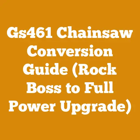 Gs461 Chainsaw Conversion Guide (Rock Boss to Full Power Upgrade)