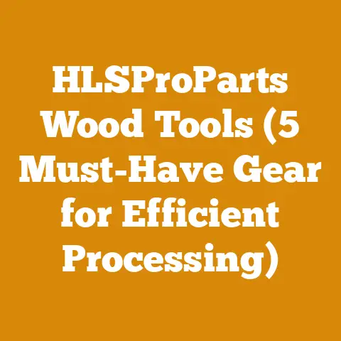HLSProParts Wood Tools (5 Must-Have Gear for Efficient Processing)