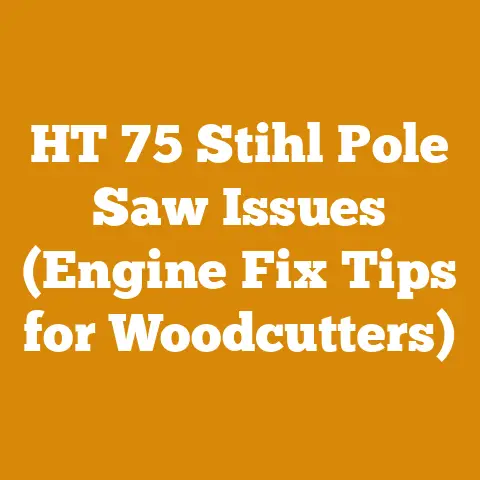 HT 75 Stihl Pole Saw Issues (Engine Fix Tips for Woodcutters)