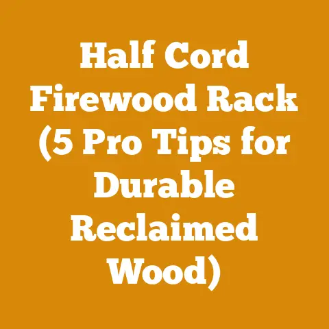 Half Cord Firewood Rack (5 Pro Tips for Durable Reclaimed Wood)