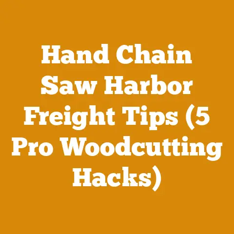 Hand Chain Saw Harbor Freight Tips (5 Pro Woodcutting Hacks)