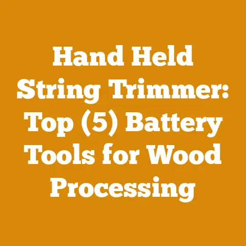 Hand Held String Trimmer: Top (5) Battery Tools for Wood Processing