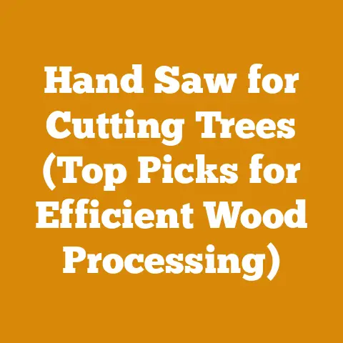 Hand Saw for Cutting Trees (Top Picks for Efficient Wood Processing)