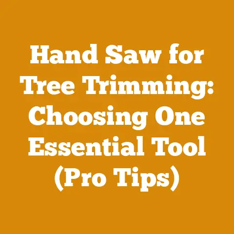 Hand Saw for Tree Trimming: Choosing One Essential Tool (Pro Tips)